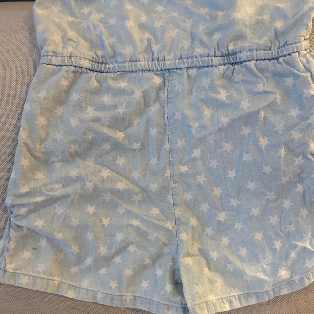 Old Navy Light Blue Star-Print Girls' Romper - Picture 3 of 3